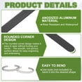 thumbnail image 3 of Uxcell Anodized Aluminum Bracelet Blanks Metal Stamping Engraving Blanks for Cuff Bracelet Jewelry Making DIY Crafts Black 7 x 0.5 x 0.05 Inch, 3 of 7