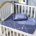 thumbnail image 2 of Excellente Alèse Absorbante et Lavable, Matelas Portable Adapté aux Femmes et aux Personnes Âgées, Alèse de Protection Menstruelle Réutilisable, Housse de Matelas Imperméable et Respirante V, Bleu Gris, 2 of 6