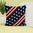 thumbnail image 2 of Miwamany 4th of July Pillows , Independence Day Throw Pillows Outdoor Memorial Day American Flag Stars Patriotic Decorative Cushion for Bed Couch Sofa Home Decor 13.8in, 2 of 5