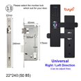 thumbnail image 2 of Door Lock, Electronic Door Lock With Tuya APP Remotely / Biometric Fingerprint /Smart Card / Password /Key ,Easy to Install, 2 of 7