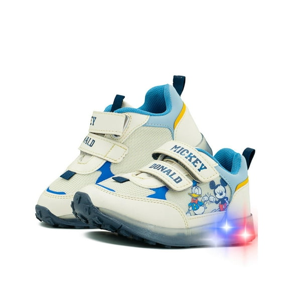 Tenis Con Luces Tropicana Para Niño Donald Mickey En Beige beige 20.5