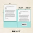 thumbnail image 4 of x 12" Presentation Folders | Two Pocket | Seafoam Blue | 100lb. Cover | 50 Qty, 4 of 7