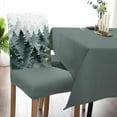 thumbnail image 6 of Chair Covers for Dining Room Set of 4,Christmas Pink Xmas Tree Forest Stretch Seat Protector Removable Washable Chairs Slipcovers for Kitchen Banquet Wedding Hotel,Golden Winter Snowflakes White, 6 of 6