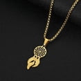 thumbnail image 3 of Dream Catcher Pendant Charm Stainless Steel Romance Women Necklace Party Accessories, 3 of 5