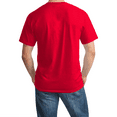 thumbnail image 2 of Hanes Essential T-Shirt, 100% Cotton Short Sleeve Mens Tee, DIY and Arts And Crafts, Athletic Red, 5XL, 2 of 5