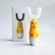 thumbnail image 1 of Cepillo de dientes eléctrico automático para niños de 3 a 6 años, cepillo de dientes ultrasónico para niños de 4 a 9 años, cepillo de dientes electrónico blanqueador tipo U para niños (amarillo negro), 1 of 3