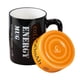 thumbnail image 1 of Taza de de cerámica creativa Forma de batería 3D de 350 ml con tapa Tae Cup Taza de para Regalos , cerveza, té o chocolate, 1 of 9