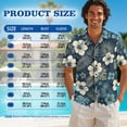thumbnail image 6 of Whosucclay Tropical Hibiscus Monstera Palm Leaves Print Summer Dresses for Women Casual Button Down Aloha Shirts for Men, Couple Matching Outfits for Beach Hawaii Vacation Luau Holiday Party, 2XL, 6 of 7