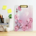 thumbnail image 6 of FMSHPON Floral Pink Cherry Blossom Flower Clipboard Hardboard Wood Nursing Clip Board and Pull for Standard A4 Letter 13x9 inches, 6 of 8