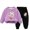 Purple, variant on Zwiiyzr 2025 3-10Y Toddler Baby Boy Girl Clothes Warm Fleece Lined Rabbit Print Long Sleeve Sweatshirt Tops and Pants Winter Fall Clothing Set Blue