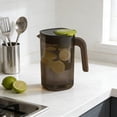 thumbnail image 4 of Sokhug Large Capacity 2200ml Plastic Water Pitcher for Iced Tea Juice Fridge, 7.87x4.53 Inches, Black, 4 of 6