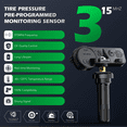 thumbnail image 4 of 4-pcs TPMS Sensor 315Mhz Tire Pressure Monitoring System Compatible for Chevy Silverado gmc gm Cadillac Buick Pontiac Saturn Hummber Saab Replace 13581558, 4 of 10