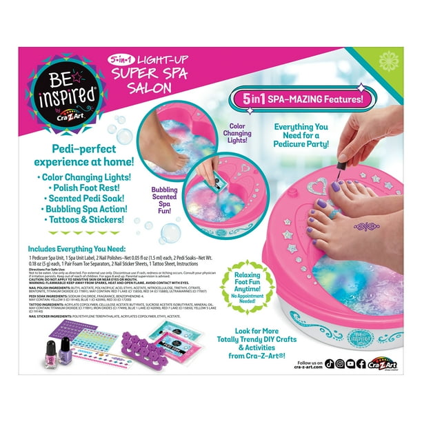 Be Inspired By Cra-Z-Art 5-in-1 Light-Up Super Spa Salon