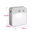 thumbnail image 2 of BallsFHK 3PC LED Wireless PIR Auto Motion Infrared Night Light Cabinet Stair Lamp, 2 of 4