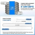 thumbnail image 4 of Universal CPAP Tubing Replacement Hoses, 6ft, 2 Pack, Compatible with Respironics and ResMed Devices, 4 of 5