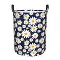 thumbnail image 2 of Uemuo Daisy Floral Pattern Circular Laundry Hamper Basket with handles,Collapsible laundry basket,Large capacity laundry hamper,Laundry Organizer-Small, 2 of 8