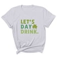thumbnail image 2 of Meichang T-Shirts de la Saint-Patrick pour Femmes Trèfle à Quatre Feuilles Graphique T-Shirts Coupe Ample Manches Courtes Col Rond T-Shirts de Vacances, 2 of 7