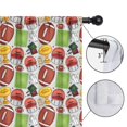 thumbnail image 4 of Blackout Kids Curtains,Gray Football Elements Pattern Childrens Insulated Curtains Set Of 2,Bedroom Essentials,Toddler Room Decor 42"x54", 4 of 5