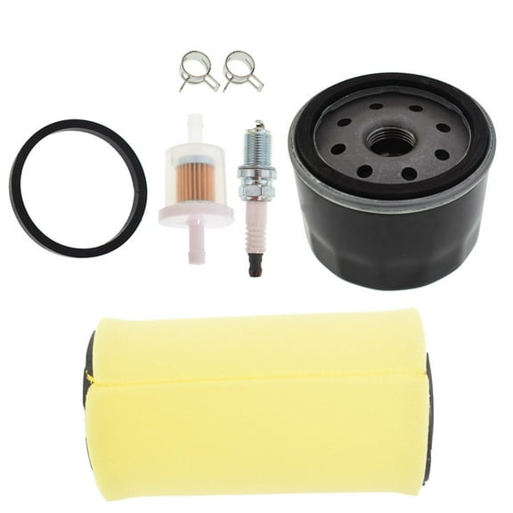 Air Filter Tune Up Kit with Oil Filter Spark Plug Replacement for Briggs & Stratton Intake 793569 793685 20-21 HP