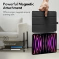 thumbnail image 2 of ESR Powerful Magnetic Case Compatible with iPad Pro 12.9 6th/5th/4th Gen, iPad Air 13 Inch Case M3/M2 (2025/2024), Trifold Stand with Auto Wake/Sleep, Supports Pencil Pro & USB-C, Black, 2 of 8