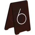 thumbnail image 1 of Mini Support de Table en Acrylique Translucide 6 Pcs Support de Numéros de Table Multicolore pour Salle à Manger Restaurant (Café, 44932), 1 of 1