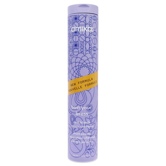Bust Your Brass Cool Blonde Shampoo by Amika for Unisex - 10 oz Shampoo