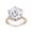 Pink, variant on 4.5 CT Six Prong 11 mm Lab Created Moissanite Diamond Solitaire Engagement Ring for Women in 14k White Gold Plated 925 Sterling Silver, Gift for Wedding, Engagement & Anniversary Certificate D-E, VVS1