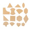 thumbnail image 1 of 54 Pcs Quilting Template Multiple Shaped Acrylic Quilt Stencil DIY Tool Sewing Crafts Circle Hex Pentagon  Heart Shape, 1 of 7