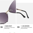 thumbnail image 3 of Qarigey Gafas de sol de moda Gafas a prueba de sol Crystal Beach Outdoor Atractivo Mano de obra fina Protector de ojos de larga duración Ice Type3 NO3, 3 of 6