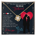 thumbnail image 3 of For The Most Wonderful Nurse GirlfriendHealthcare Medical Worker Nurse Appreciation Infinity Knot Necklace Message Card, 3 of 17