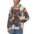 thumbnail image 3 of Honeii Samurai Frog Guitar Print Hoodies for Men, Pullover & Full Zip, Breathable Zip up Hoodie, Sweatshirt-Medium, 3 of 5