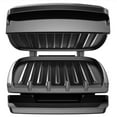 thumbnail image 3 of George Foreman 4-Serving Electric Grill And Panini Press, Black, 3 of 6