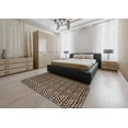 thumbnail image 4 of Ahgly Company Indoor Round Abstract Camel Brown Abstract Area Rugs, 4' Round, 4 of 6