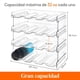 thumbnail image 5 of Organizador de Botellas Apilable para Armario, Frigorífico, Despensa - Portabotellas de Plástico para Almacenar en Encimera, Armario, Oficina - Pack de 4, Cada Bandeja Admite 4 Recipientes, 5 of 9