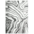 thumbnail image 2 of Abani Luna Collection Agate Stone Lines 6' x 9' Grey Silver Modern Area Rug, 2 of 5