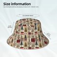 thumbnail image 3 of Fotbe Rustic Plaid Forest Lodge Sombrero Tipo Pescador con Estampado – Sombrero de Sol de Algodón de Moda para Playa, Golf, Pesca, 3 of 6