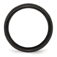 thumbnail image 2 of Edward Mirell Black Titanium Domed & 925 Sterling Silver Inlay 6mm Band Size: 6; for Adults and Teens; for Women and Men, 2 of 7