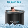 thumbnail image 4 of Open Box Explore Ice Bath Pro Max XL Athlete Cold Plunge Bath Tub, Black, 4 of 10