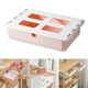 thumbnail image 5 of Organizador de maquillaje bajo la mesa, bandeja oculta en cajón de escritorio, almacenamiento autooculto Rosa, 5 of 9