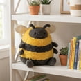 thumbnail image 2 of 18cm Round Bumble Bee Stuffed Animal, Ultra Soft Short Plush Bee Toy, Cute Honey Bee Pillow, Perfect Gift for Kids & Toddlers, Ages 3+, 2 of 5