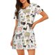 thumbnail image 1 of Disketp Farm Animals para Camisón Corto de Manga Corta para Mujeres, Camisón Cómodo con Escote Redondo, Bonito y Confortable, 1 of 6
