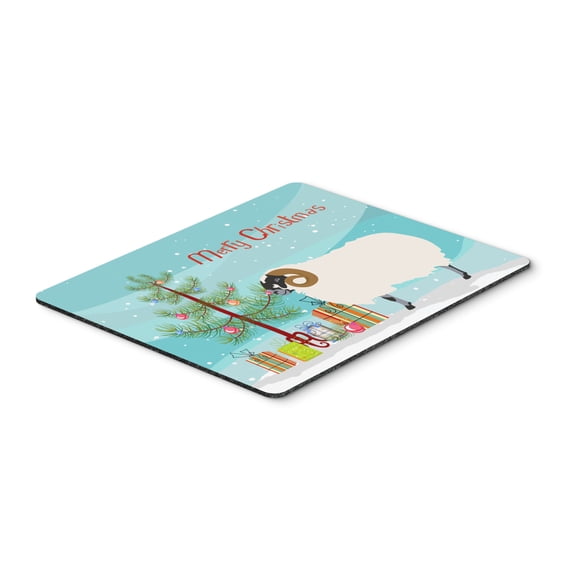 Carolines Treasures BB9340MP Scottish Blackface Sheep Christmas Mouse Pad Hot Pad or Trivet Teal Large multicolor