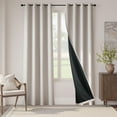 thumbnail image 4 of Curtainking Luxury Look Blackout Curtains for Bedroom, Grommet Top Classic Ivory Home Curtains, 54" x 84", 1 Panel, 4 of 9