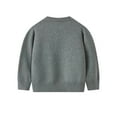 thumbnail image 3 of lnmuld Boys Girls Sweaters Soft Knit Pullover Sweater for Boys and Girls Comfortable Kids Casual Wear Top for Toddlers Children Daily Outfit Size:3-4 Years, 3 of 8