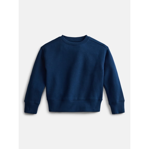 Athletic Works Boys' Fleece Sweatshirt with Long Sleeves, Sizes 4-18 & Husky