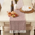 thumbnail image 2 of DII Textured Cotton Table Runner, Cinnamon, 15"W x 108"L, 2 of 3
