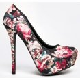 thumbnail image 2 of Qupid MADY-23 High Heel Floral Pump, 2 of 4