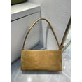 thumbnail image 3 of Cowhide Leather Women Baguette Bag, Shoulder Underarm Bag, Rectangular Shape, Suede Texture, 3 of 4