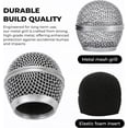 thumbnail image 4 of Replacement for DM-RGB SM58 Microphone Ball Head Mesh Grill – Copper Plated with Built-in Foam, Windscreen, Compatible with Digital Handheld Wireless System, Microfono Mic Accessories (2pcs, Silver), 4 of 6