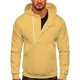 thumbnail image 1 of Sudadera de moda de otoño para hombre con capucha, media cremallera, color sólido, deportes informales Pompotops  oipoqjl52641, 1 of 6